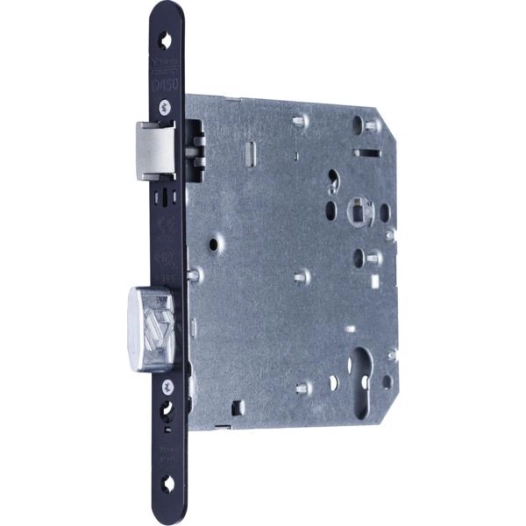 Serrure A Mortaiser D455nf - Cle I - Entraxe 70 -GAUCHE - Verni Noir-S Ans Gache