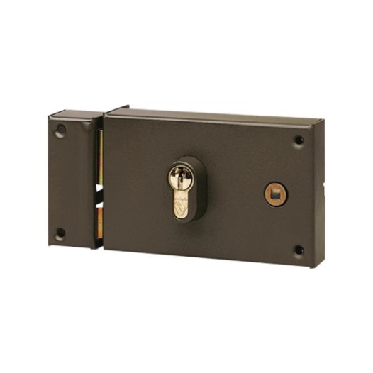 Serrure En Applique 7415 Pour Cyl Profil Europeen -HORIZONTALE - Tirag E - Gauche