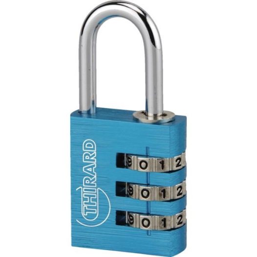 Cadenas Maxium Code. Corpsaluminium. Anse Acier Nickelebleu 30 X 35 X 5 Mm