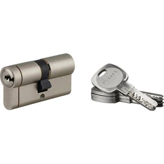 Cylindre Double L.Nickelé Transit 1 30 * 40 Avec 5 Clés Variés