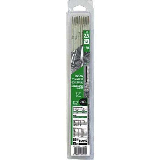Électrodes Inox 316 L - Ø 2,5 Mm - Blister De 30