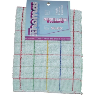 Serpillère Bouclette Couleur 50 X 60 Cm