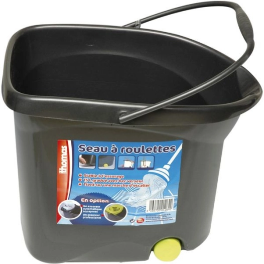 Seau À Roulettes 15 L
