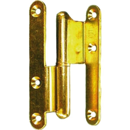 Paumelle Bouts Ronds A Bague Coudee - Gauche - 110x60x70 - Zingue Blan C