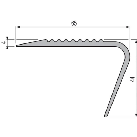 Nez De Marche Pvc Noir 65/1700 Mm