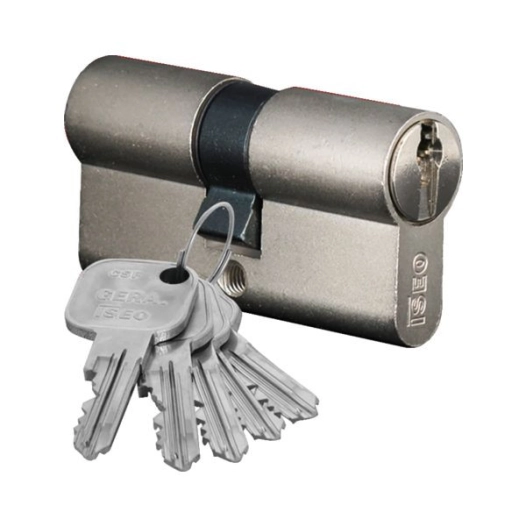 Cylindre A Bouton Hautesurete 30x30 F9 - 5 Clesincopiables + Carte