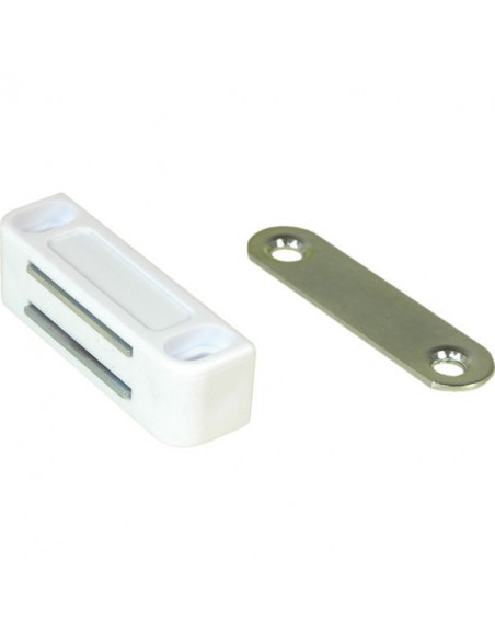 Aimant De Placard Unic' A Viser - 6kg - Blanc