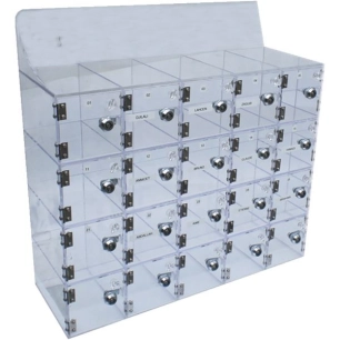 Casier metal 60 tiroirs et separateurs et etiquettes 306x155x551
