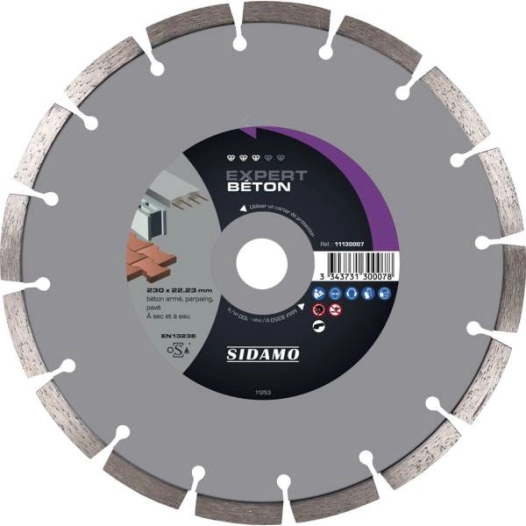 Disque Diamant Expert Beton D.230 X 22,23 X H 10