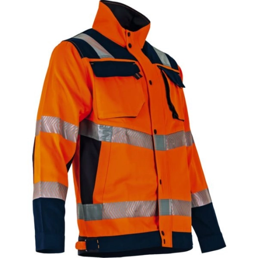 Relexion Blouson Haute Visibilité- Bicolore Multipoches-T5 Marine / J Aune