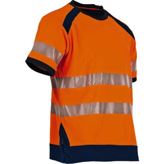 Lampion Tee Shirt Manches Courtes Haute Visibilité - Respirant-Tm Mar Ine / Orange Tm