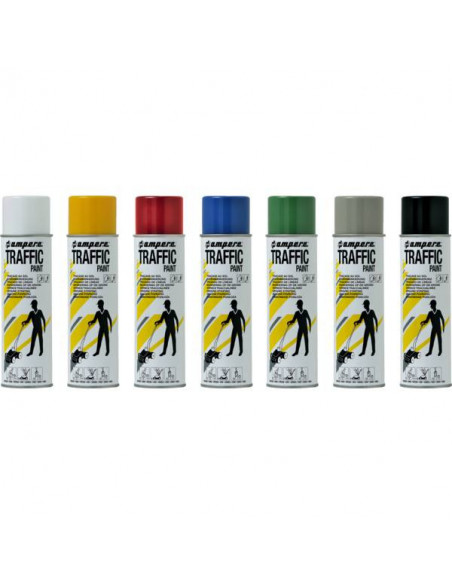 Peinture Traçage Sol Rouge AMPERE 500ml Traçage au sol durable et visible, couleur rouge intense. - AMPERE SYSTEM