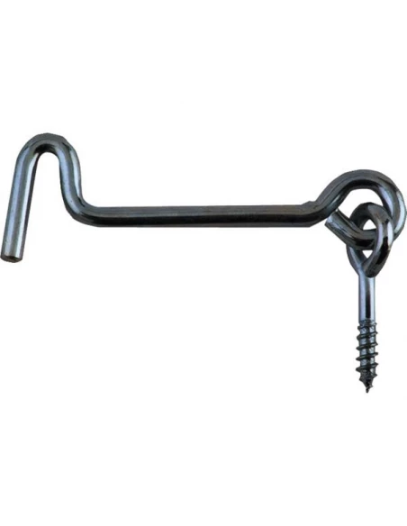 Crochet De Contrevent - Ø6x200 Zingue Blanc