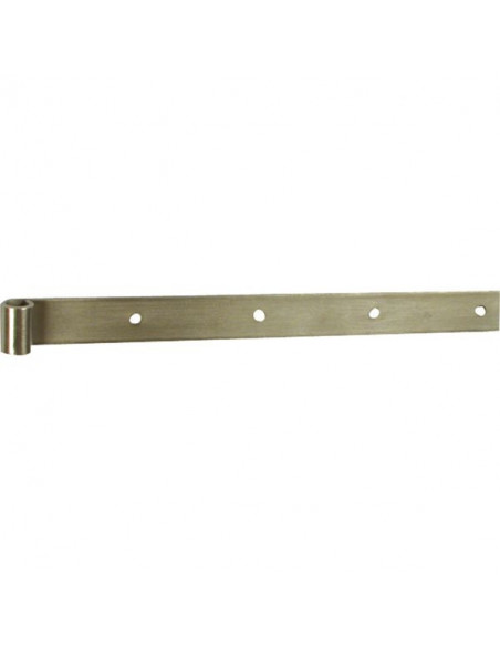 Penture Droite Bout Carre - 35x4 - Ø14 - Lg300 - Inox