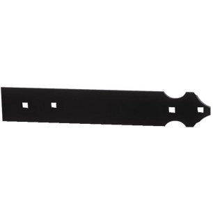 Contre-Penture Aluminium Feston 39x3 - Lg 355 - Noir
