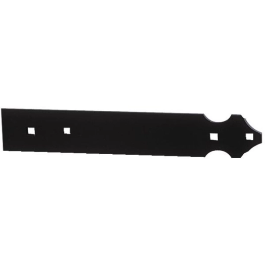 Contre-Penture Aluminium Feston 39x3 - Lg 645 - Noir
