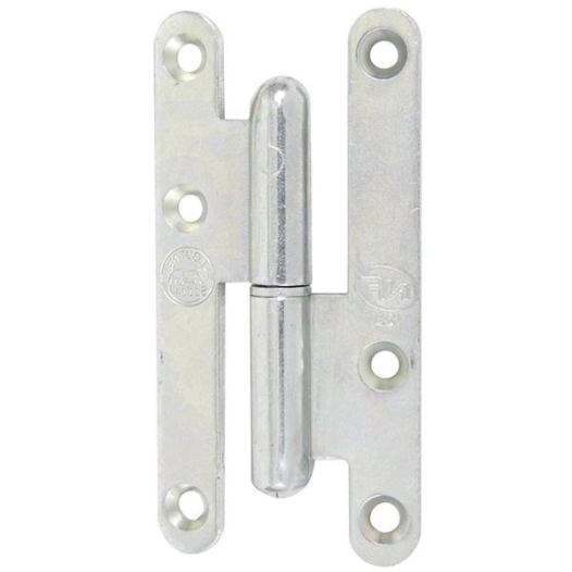 Paumelle Droite Bouts Ronds -SENS Gauche - 140x60 - Zingueblanc