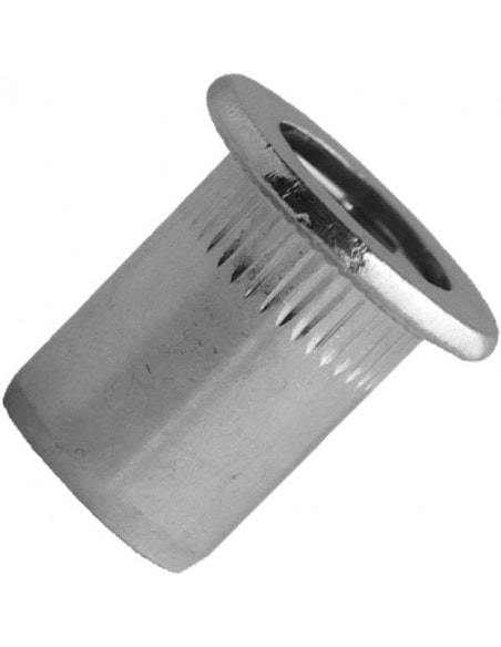 Ecrou A Sertir Aciertete Plate Rainure M10sbox De100