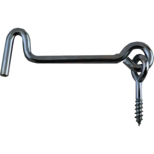 Crochet De Contrevent - Ø6x160 Zingue Blanc