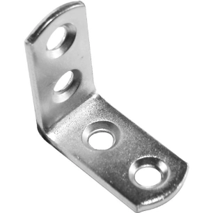 Equerre De Chaise 30x30 mm - Zingué blanc