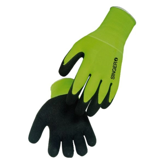 Gant Paume Enduite Latex - Nym15hvg09 11686-9 T9 (sachet De 10 Paires)