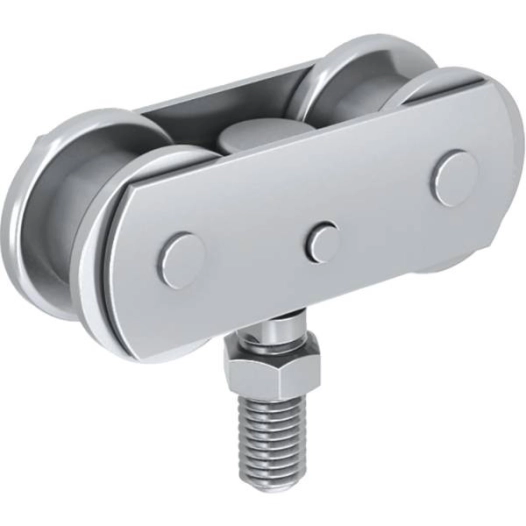 Monture Pivotante Reglable En Hauteur - Galets Acier - Vis M10 - 3530