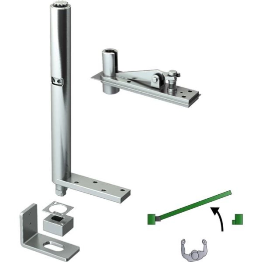 Pivot Ferme-Portail Invisible 200 Kg Gauche