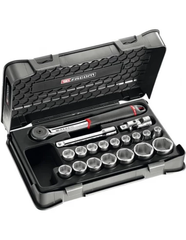 Cliquet Et Douilles 1/2' Coffret De 19 Pièces S.161-2p6pb