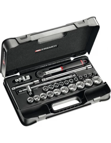 Cliquet Et Douilles 1/2' Coffret De 26 Pièces S.161-4p6pb - FACOM
