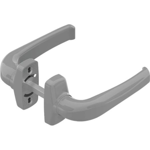 Béquille Double De Porte Crystal Gris