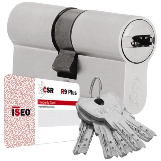 Cylindre R9+ 40*40mm Debrayable - 5 Cles - Varie -NICKELE