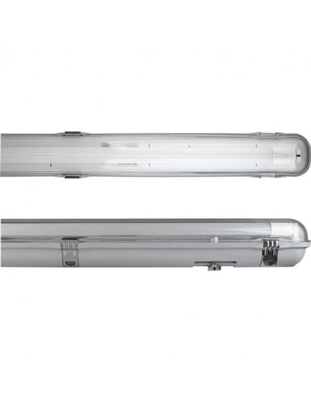 Indus Etanche Pour Tubes Led T8, Ip65, L:1830mm, Pour 2 Tubes Led T8 1 800mm, Livré Vide