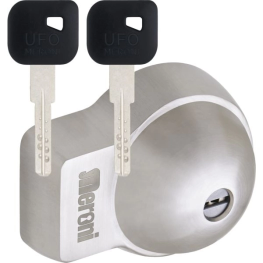 Verrou De Sécurité Pour Véhicule Utilitaire Ufo Kit De Deux Pièce S, Inox Avec 3 Clés