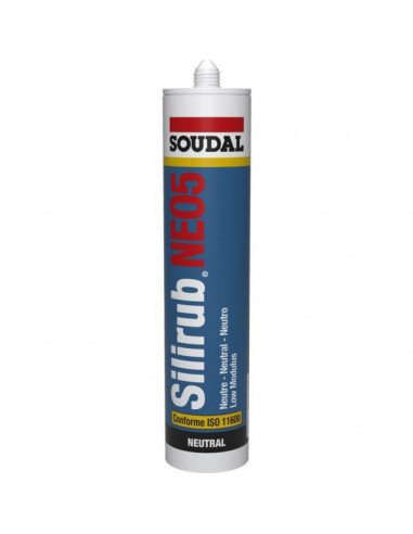 24 Mastic Silicone Silirub Neo5 - Cartouche 300 Ml - Coloris Blanc