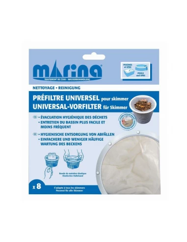 Pré-Filtre - Universel pour skimmer lot de 8 chaussettes - MARINA