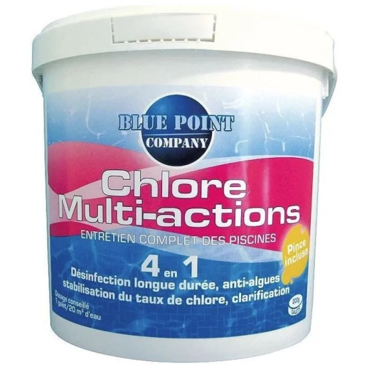Chlore multi-action 4 en 1 - 5 kgs - galet 250 grammes - BLUE POINT