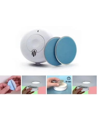 Support aimanté MAGNETOLINK pour pose de détecteur de fumée facile sans perçage