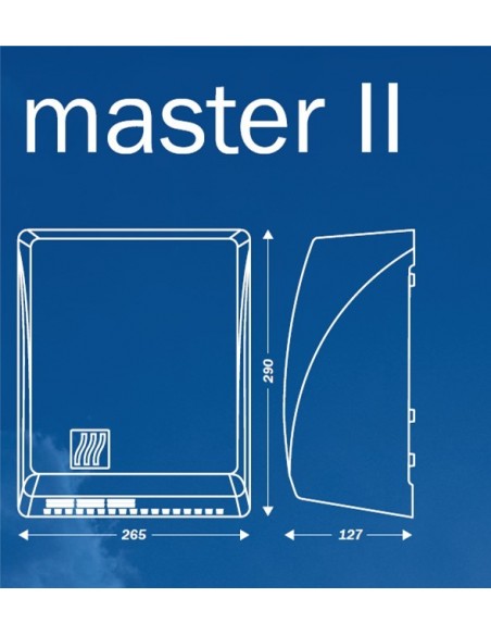 Sèche-mains blanc automatique antivandalisme MASTER II JVD