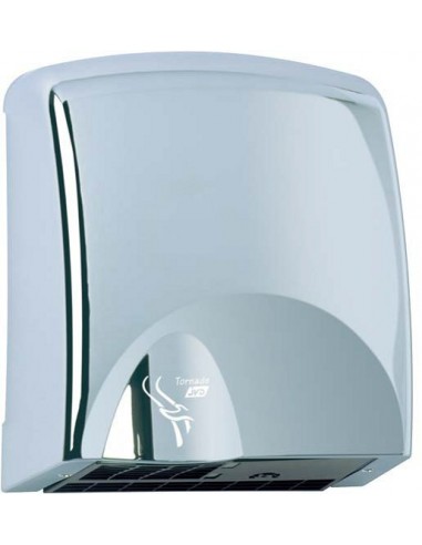 Sèche mains automatique tornade chromé aspect inox JVD