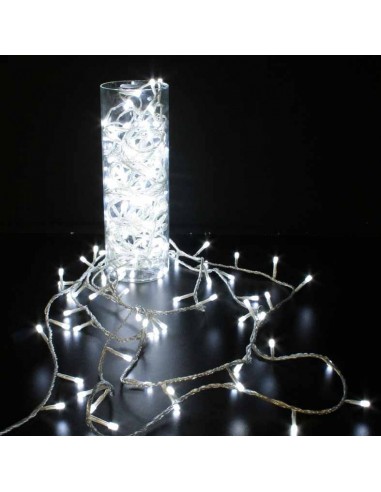 Guirlande à LEDS blanc 10m, animée intérieur-extérieur 24V