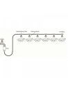 KIT de brumisation 6 Mêtres complet pour terrasse ou parasol - RAIN