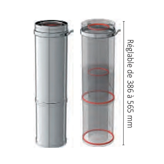 conduit biox telesc. d150/200