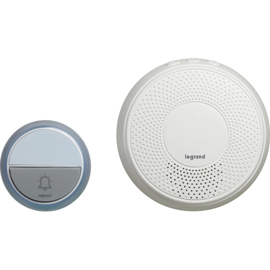 Kit carrilon et sonnette sans fil blanc - LEGRAND