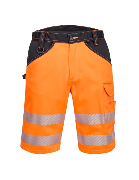 Bermuda PW3 Hi-Vis couleur : Orange/Noir taille 30 - PORTWEST