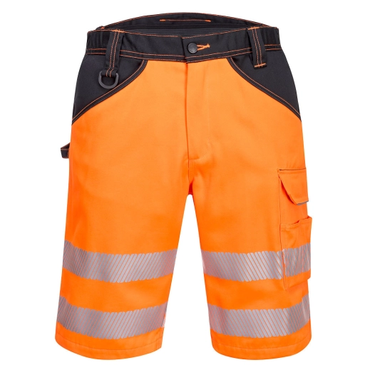 Bermuda PW3 Hi-Vis couleur : Orange/Noir taille 38 - PORTWEST