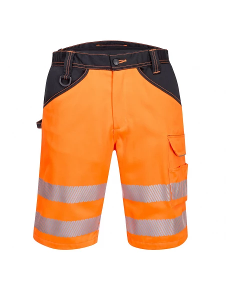 Bermuda PW3 Hi-Vis couleur : Orange/Noir taille 38 - PORTWEST