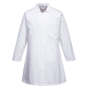 Blouse Homme Agroalimentaire, 1 poche couleur : Blanc taille S - PORTWEST