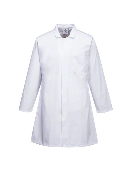 Blouse Homme Agroalimentaire, 3 poches couleur : Blanc taille XL - PORTWEST