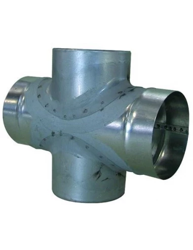 Croix équerre diamètre 125mm en galva