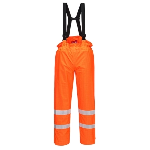 Pantalon Bizflame Rain non doublé Hi-Vis Antistatique FR couleur : Orange taille XXXL - PORTWEST